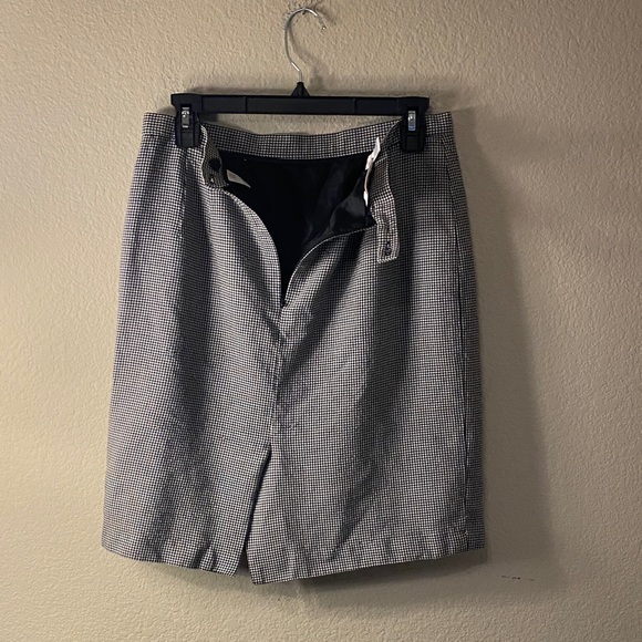 Talbots Black & White Houndstooth Pencil Skirt - Picture 5 of 12